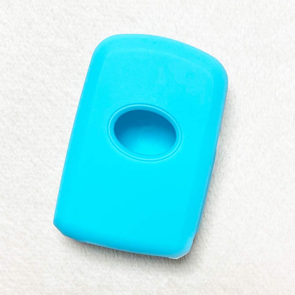 [IKT] Smart Key Silicone Cover for Toyota Cars, 4 Buttons, Both Sides, Sky Blue,