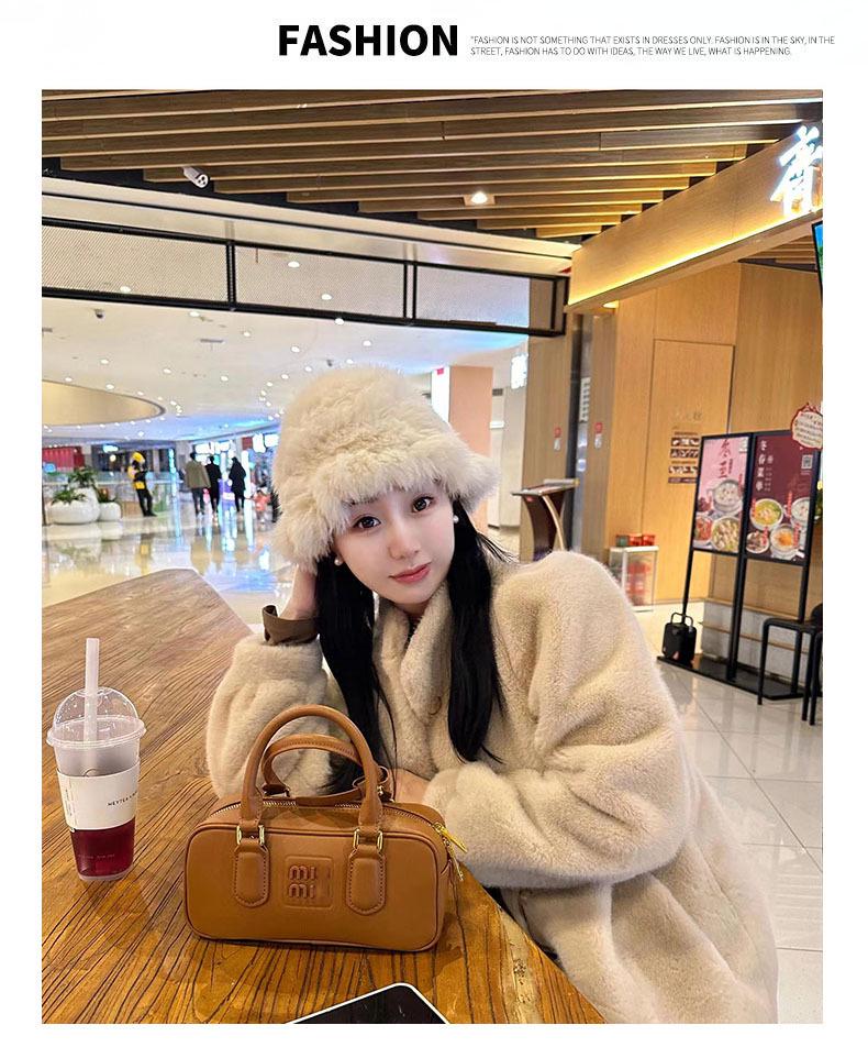 Zhang Yuanying Style Women's Fashionable Versatile Large Capacity Boston Pillow Handbag
