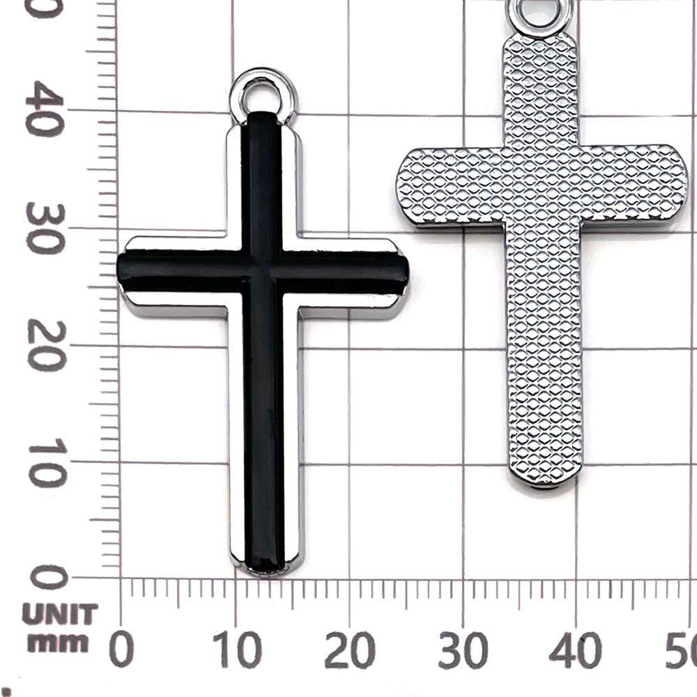 White K Point Alloy Cross Pendants for DIY Jewelry