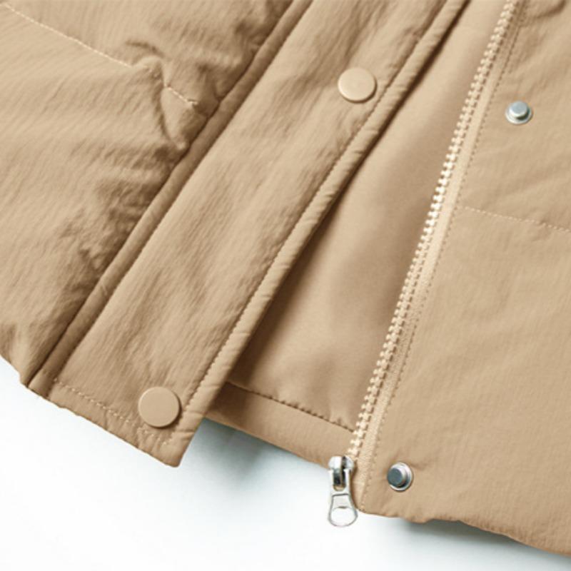 Chaqueta de plumón para niño, ropa de invierno larga para niños pequeños y medianos, chaqueta de algodón estilo coreano, chaqueta con capucha gruesa de plumón de pato blanco