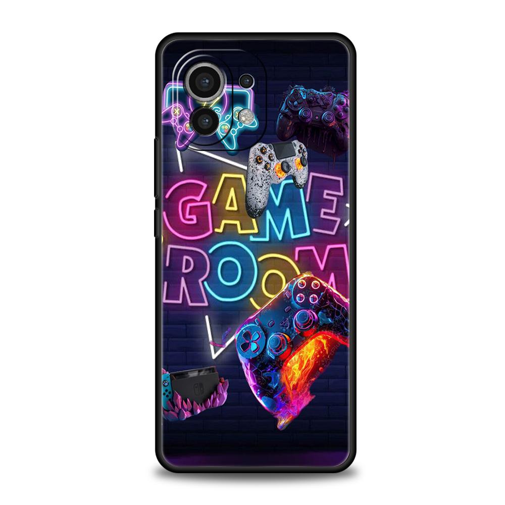 

Game Controller Graphic Phone Case Cover for Xiaomi Mi 15 14 13 12 11 Ultra 14T 13T 12T 11T 10T Pro Lite 5G Shockproof TPU Capas Xiaomi 11T pro