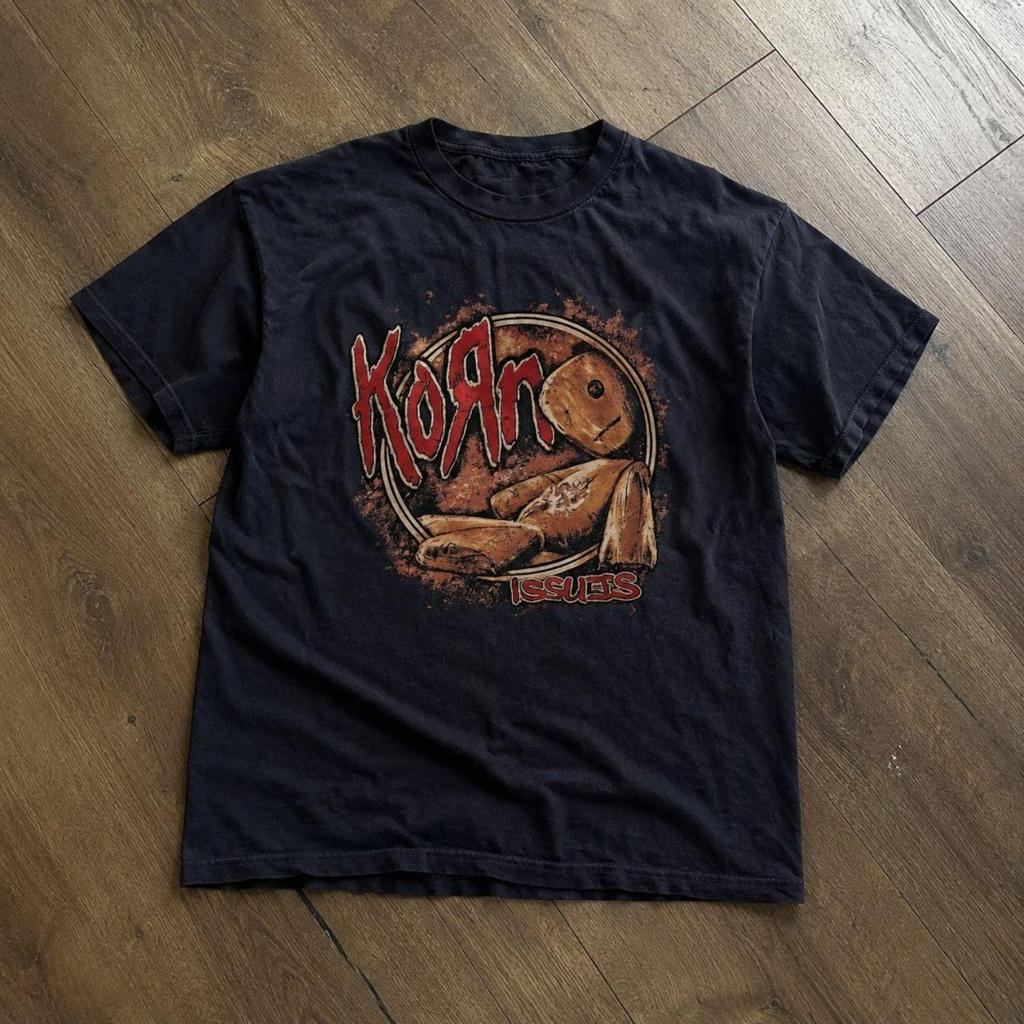 Korn Follow The Leader Cotton Printed TShirt DoubleSided Metal Band Tee Unisexs And Unisexs Oversize Couple Tee Tops