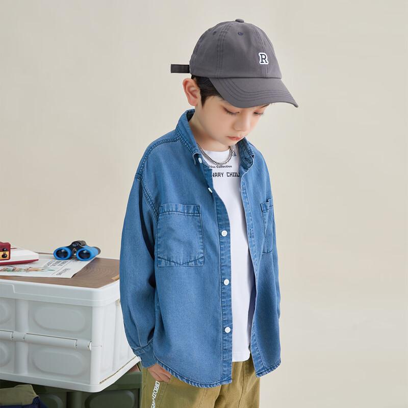 

Boys Tencel Denim Long-Sleeve Shirt 160