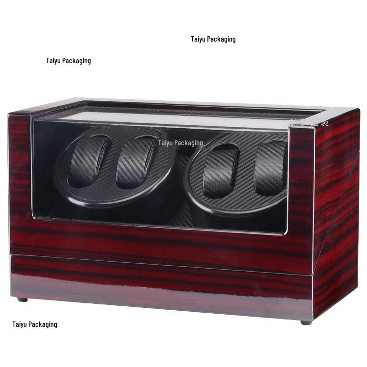 Electric Rotating Wooden Watch Winder Box