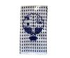 Tenugui Hand Approximately 33 X 90 Set of 10 Bean-patterned (Japanese Towel), Cm, (navy Blue)