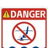 Danger No Diving Sign Weather-proof Heavy Duty Outdoor Yard Beach Pond Swimming Pools Aluminum Warning Sign