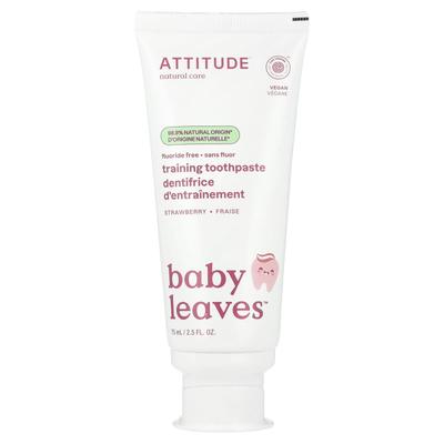 Criança pequena, Pasta de dentes atlética, Sem flúor, Sabor morango, 75 ml (2.5 Fl Oz)