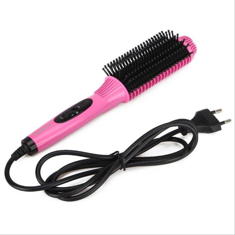 2-in-1 Fashion Multifunctional Auto Electric Hair Comb Curler/Straightener