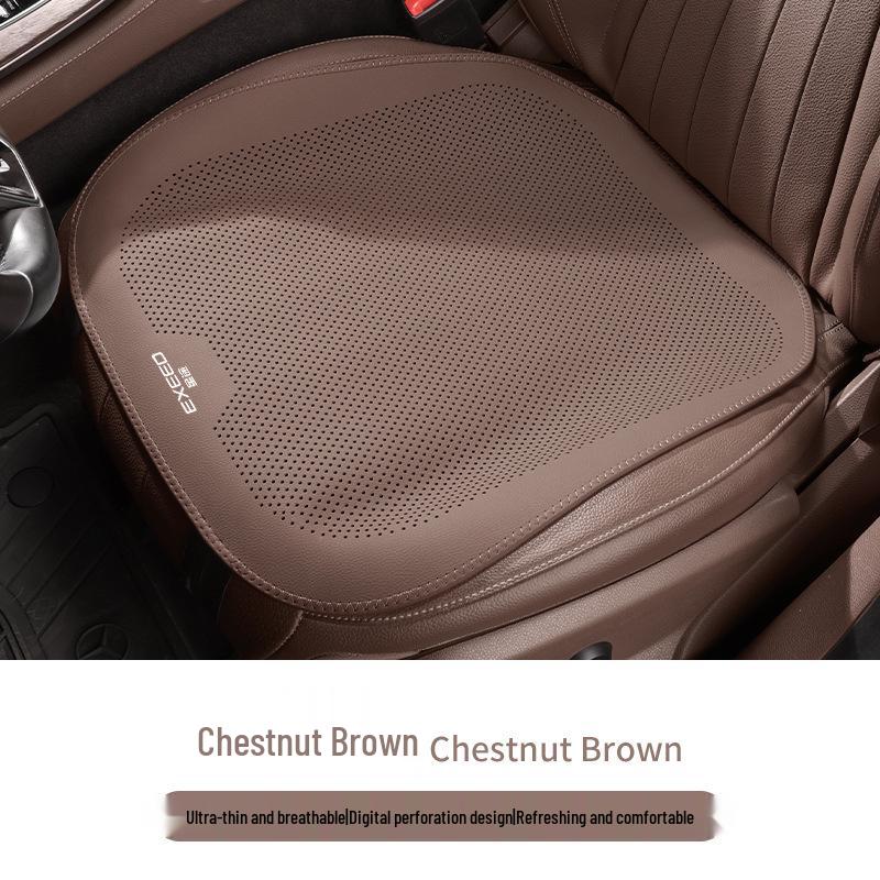 Universal All-Season Car Seat Cushion for Xingtu Models: Yaoguang, Lingyun, Lan Yue, Zhuifeng, Single Piece, Semi-Enclosed Design.