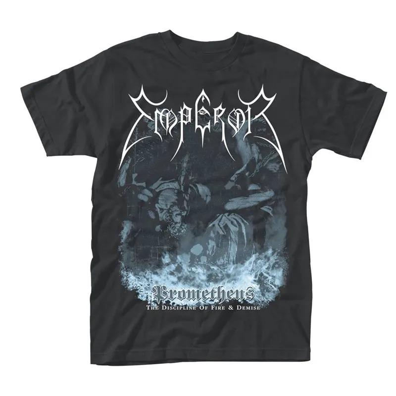 2026 Summer Emperor Vintage Black Metal Pentagram Print Tee Retro Death Rider Cotton Tshirt For Unisex Unisex Streetwear