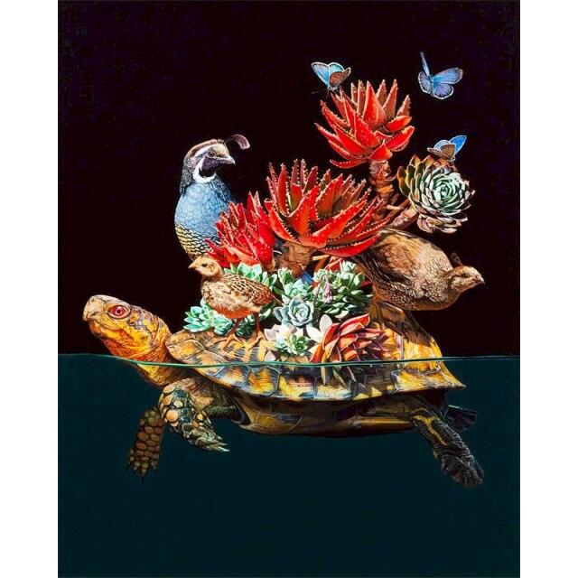 40x50cm Diy Framed Painting By Numbers For Adults Animals Diy