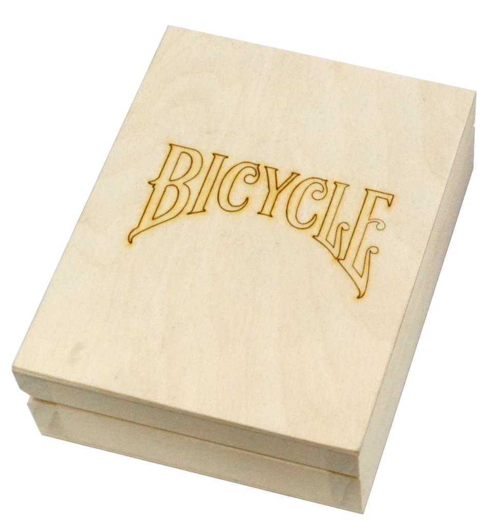 BICYCLE METALLUXE BLUE Playing Cards 1 DECK In Wooden Box