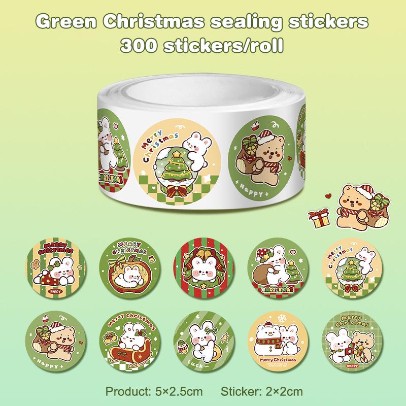 

300 листов рождественской серии уплотнительных лент фестивальная лента креативное руководство по стилю чехол для телефона фоторамка декоративные ленты подарки A2