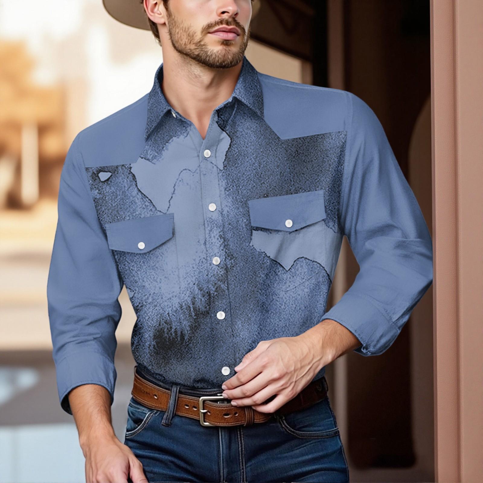 

Men S Fashionable Lapel And Shoulder Length Short Sleeved Casual Top XL синій