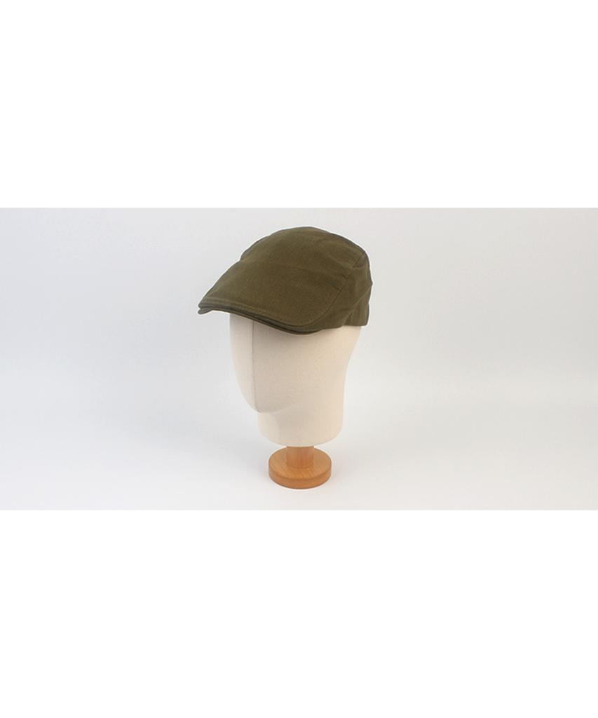 Simple Linen Khaki Hunting Cap Beret