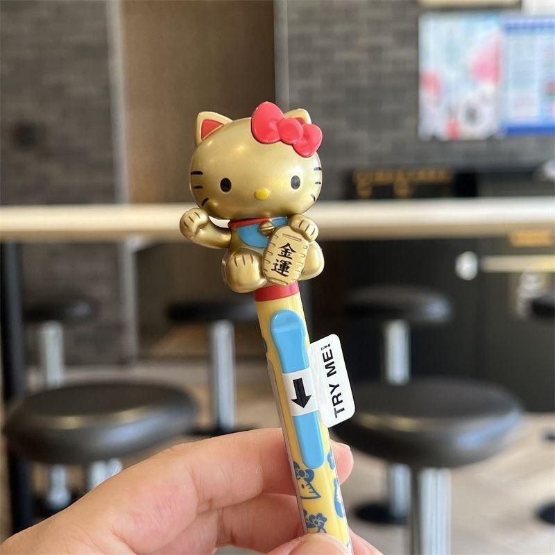  Press Neutral Pen  Family Student Press Neutral Pen Set Student Stationery Gift Cartoon Kitty Neutral Pen