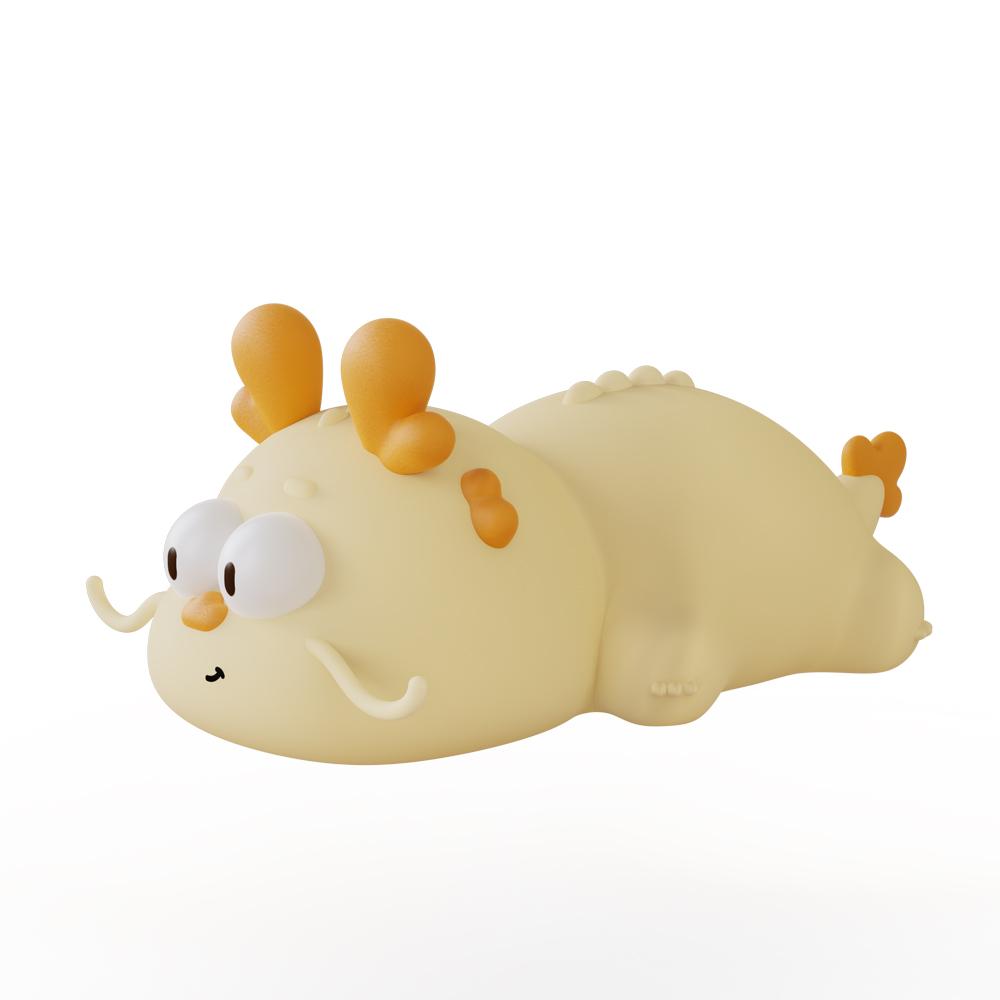 

Dinosaur Night Light Chinese Dragon Night Lamp Cute Silicone Lamp Touch Timing Desktop Decorative Lamp Children s Birthday Gift жёлтый