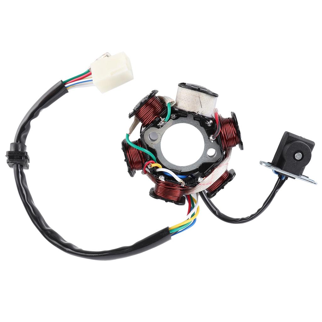 GY6 C110‑6 Magneto Stator Coil Replacement Parts Accessory for Dirt Bike (Single Yellow AC)
