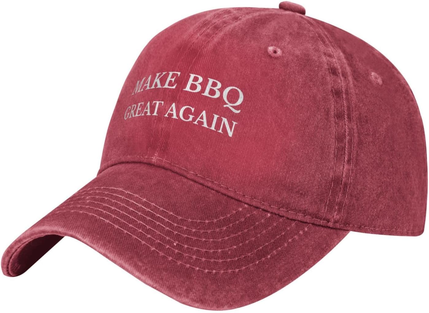 YIRAN Dayang hat Make Bbq Great Again Baseballpet Katoen Gewassen Denim Casual Unisex Volwassen Zonbescherming Hoed Can Be Adjusted