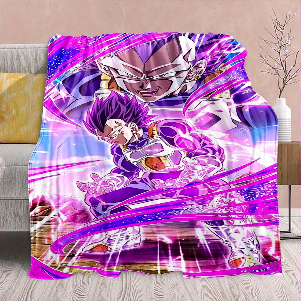 Dragon Ball Anime Flaneldecke - Weich Warm Perfekt für Sofa, Bettwäsche Camping Reise Büro Heimdekoration -QJY