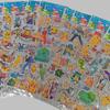 12Sheets Cute Anime Pokemon Stickers Kawaii 3D Pikachu Decals Kids Toys Cartoon Bubble Paste Thicken The Reward Sticker Gifts