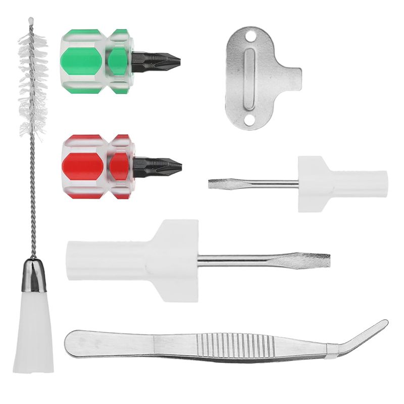 A60Z7 Pieces Sewing Machine Cleaning Kit, Tweezers Double Head Lint Brush, Sewing Supplies Sewing Tools Repair Machinemay