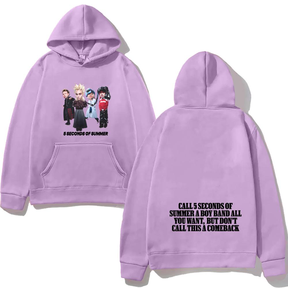 5 Seconds of Summer NEW Album Hooded Grunge Autumn Winter Gothic Sweatshirt with Hooded Fleece Clothes High Quality Top