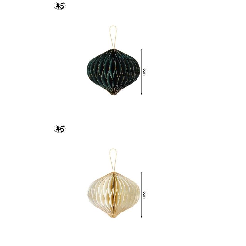 3D Paper Honeycomb Ball Santa Tree Hanging Pendant Christmas Hanging Ornament Lantern New Year Navidad Wedding Decor Supplies