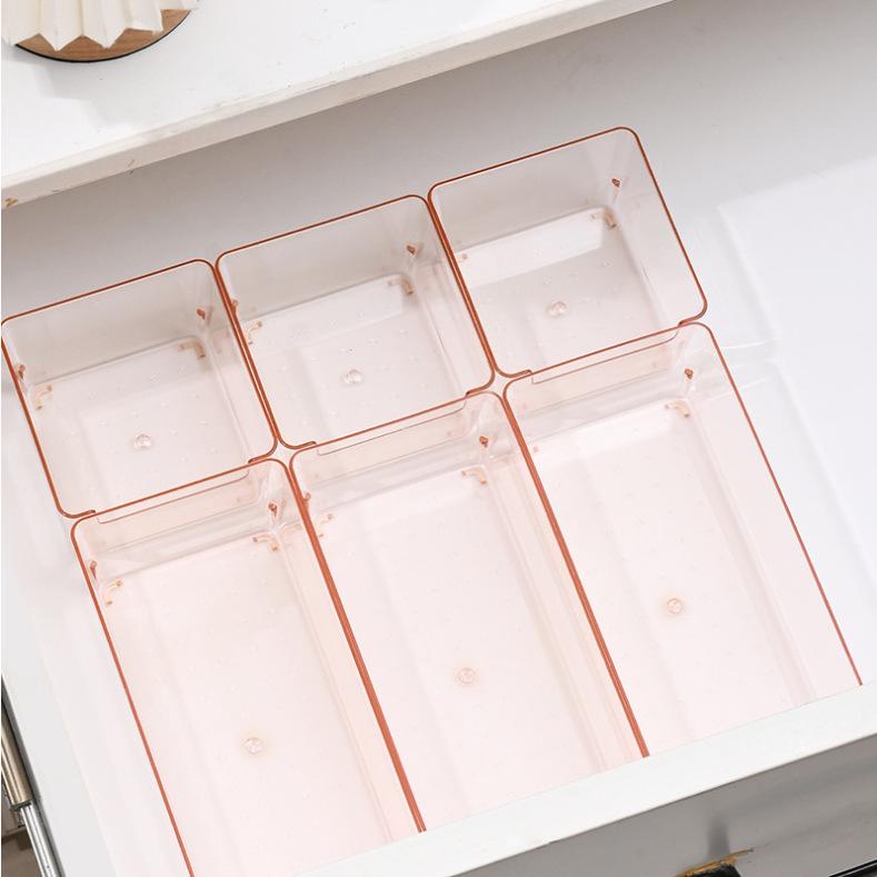 

Acrylic Desktop Drawer Organizer and Storage Box Set Small