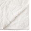 Drap de bain - Ciselle - 100 x 150 cm - 100% coton tencel - Finition jacquard - Blanc