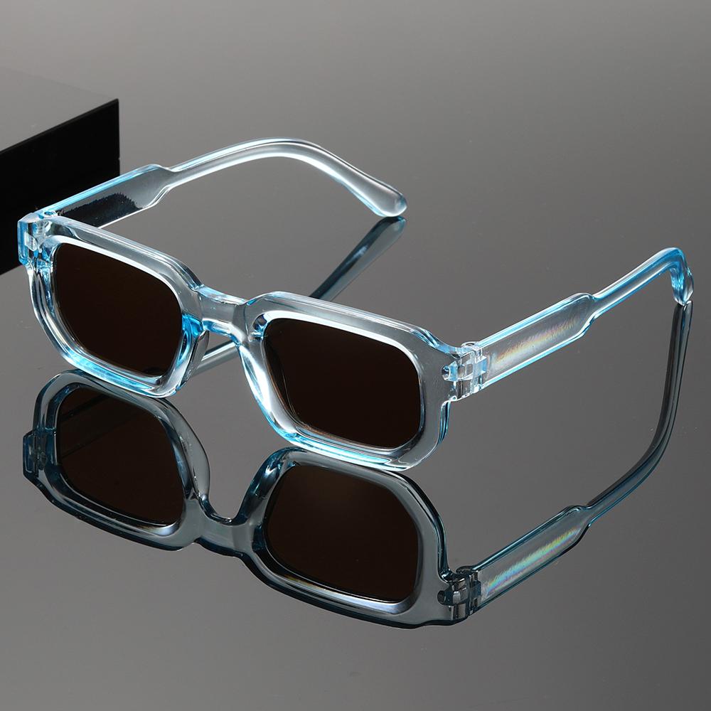 

1PC, fashionable square frame glasses, a variety of colors to choose from, parties, props, cool and trendy, suitable for parties коричневый