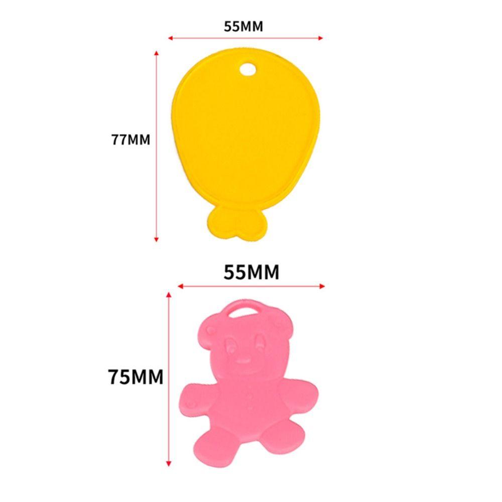10pcs Cute Plastic Balloon Weights Bright Color Reusable Balloon Hanging Colorful Anti-floating Gravity Blocks Balloon