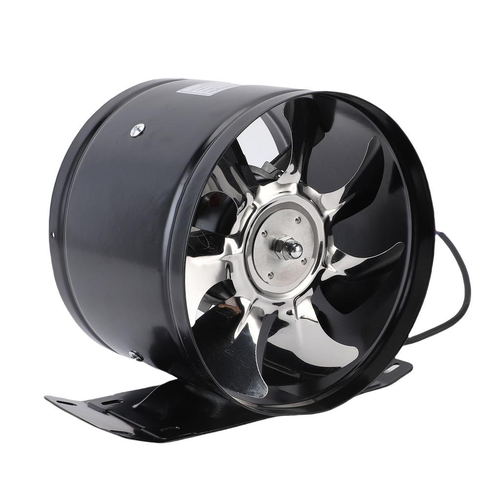 Portable Range Hood 8in Strong Wind Low Noise Cooking Exhaust Fan with Base for Indoor Hot Pot RV Kitchen Black