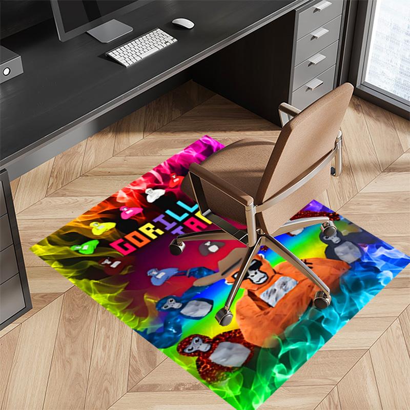 Gorilla Tag Printed Absorbent Washable Carpet, Non-Slip Bathroom Mats, Kitchen Rugs, Yoga Mat,Living Room Entrance, Camping Picnic Rugs