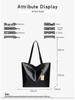 2025 Crocodile-Pattern PU Leather Shoulder Tote Bag - Large Capacity, Women's Fashion Retro Handbag