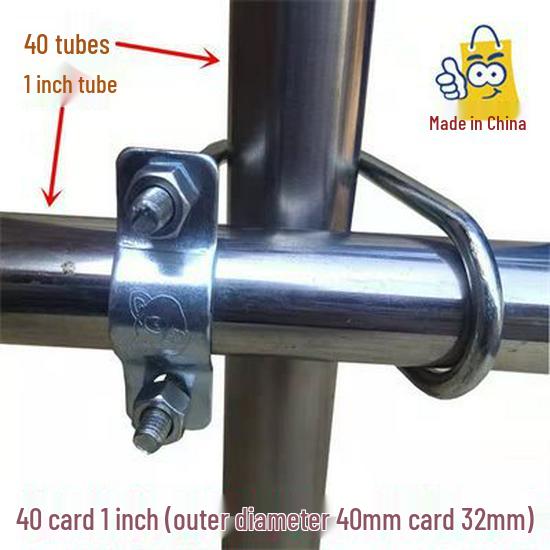 Double U-Bolt Galvanized Cross Pipe Clamp with Free Shipping