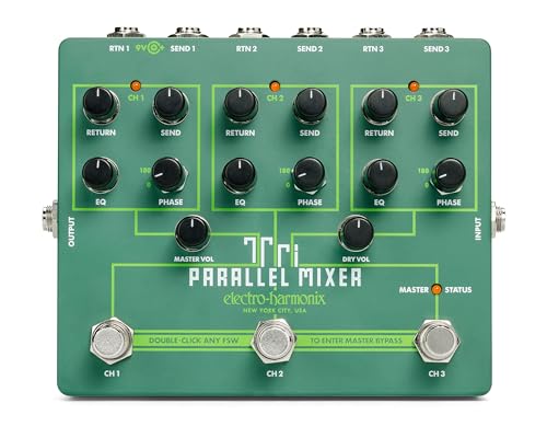 Electro-Harmonix Tri Parallel Mixer Effects Loop Mixer/Switcher Mixing Hub Electro-Harmonix