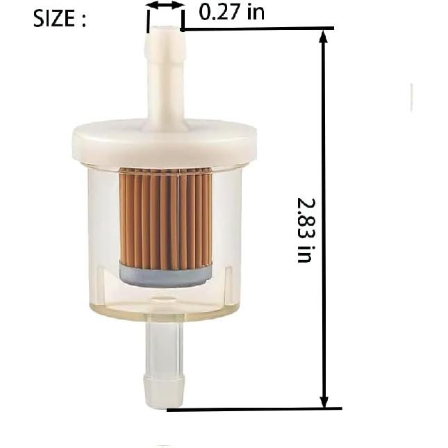 49019-0027 Fuel Filter for Kawasaki 49019-7001 7-07061 B&S 12hp 17.5hp 27hp 35hp 121S02-0023-F1 84001895 Kohler 2505007S 2505021S Motorcycle Motor