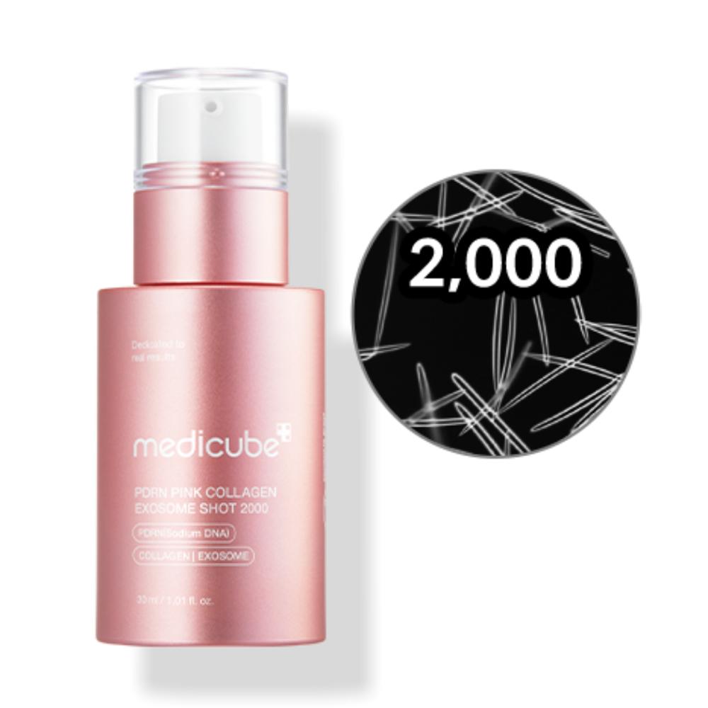 Medicube PDRN Pink Collagen Exosome Shot Serum 2000 30ml - Firming Collagen Boost Care, Korean