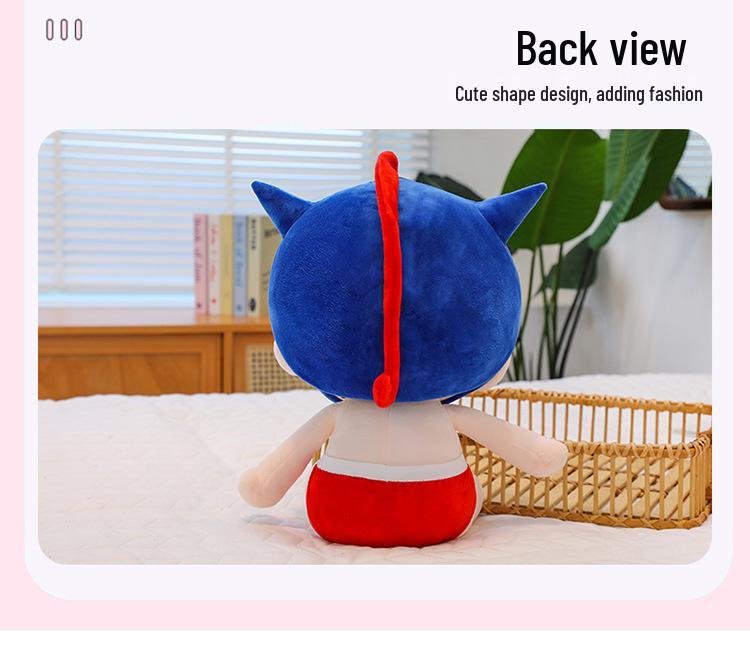 Large Crayon Shin-chan Ultraman Plush Doll & Sleeping Pillow for Girls