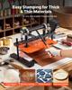 VEVOR Heated Leather Cutting Machine 360 x 260 mm Plate Stamping Machine, For Stamping, Leather Embossing & Die Cutting, 1.5 T Pressure, 12 mm Stroke