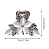Women'S Hair Clips Small Grab Clip Metal Ponytail Clips Sweet Cute Shining Flower Side Barrettes Headwear