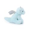 Aprikose Lamm Himmelblau Drache Plüschtier, Weich und Niedlich, Flauschiger Himmelblau Drache, 20cm, Geeignet für Jungen und Mädchen
