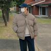 Men's Short Stand-up Collar Cotton Coat, Winter Korean Style Loose and Trendy Thickened Cotton Coat, Bread Coat, Cotton-padded Jacket