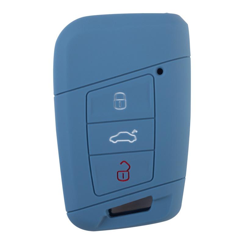 Suitable for Volkswagen CC Weilan 3-button Silicone Key Bag Magotan B8 Passat Arteon Key Cover Remote Control Cover