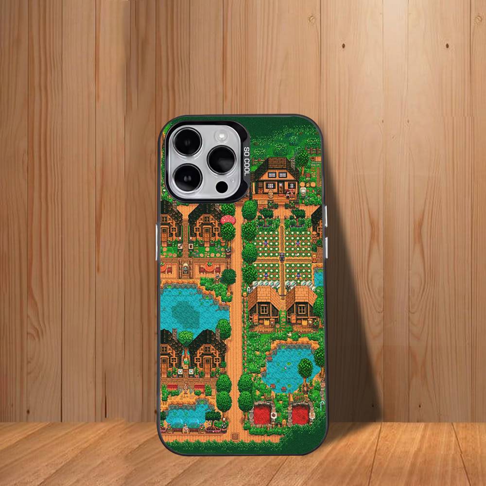 Stardew V-Valley  Phone Case For iPhone 17,16,15,14,13,12,11,Mini,Pro,SE,MAX White Matte Shockproof Cover iPhone16Plus