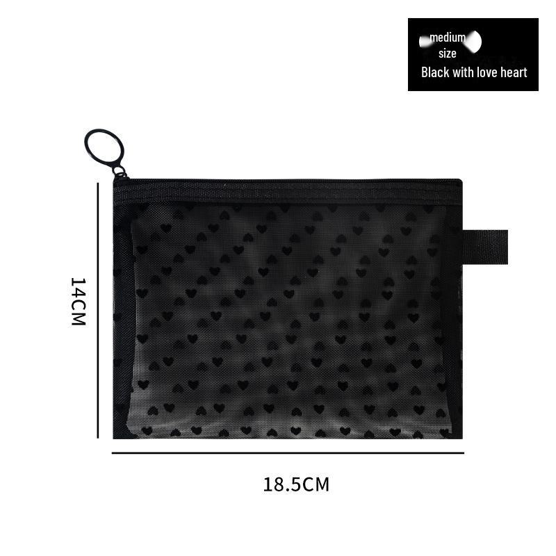 

Портативная сетчатая сумка для хранения косметики и наушников, дорожных туалетных принадлежностей и держателя для помады