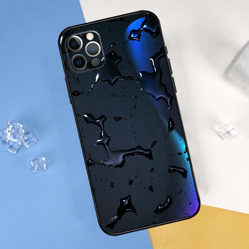 Water Drop Tortoise Phone Case For iPhone 16 Pro Max 13 12 Mini 11 14 15 Pro Max XR 16 15 Plus 16e Cover Shell
