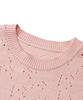 DOFFJASON Chic Sleeve Punching Knit Pink
