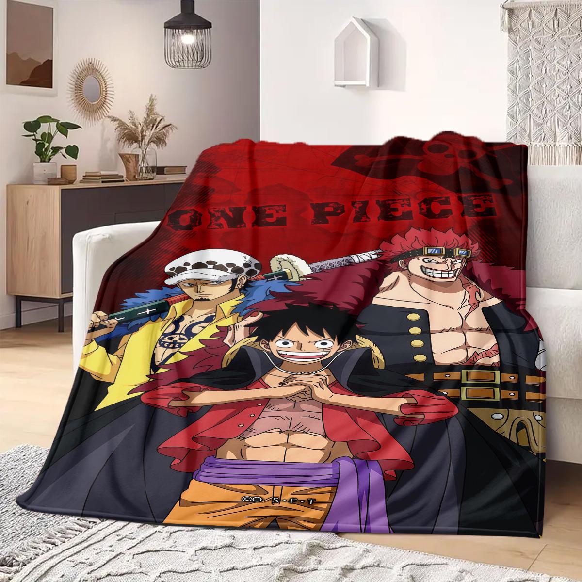 

Luffy D Print Blanket Warm Comfortable Flannel Blanket Suitable for Bedrooms,Sofas, Beds,Chairs,Travel -QIAO41 75x90cm